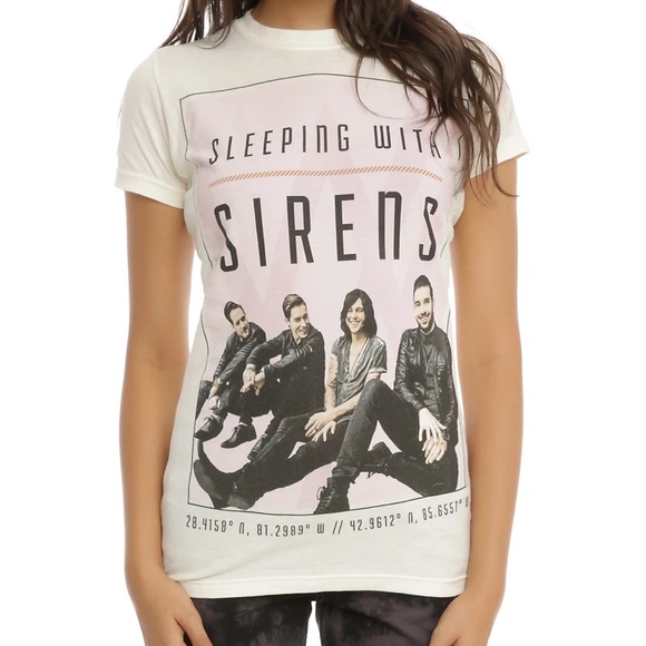 Tops - Sleeping With Sirens Photo Girls T-Shirt